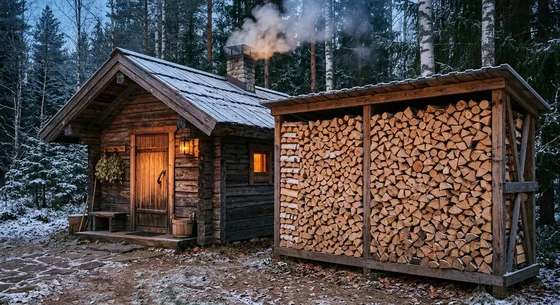 Укладка дров в Новосибирске, улица Дубовая, 40